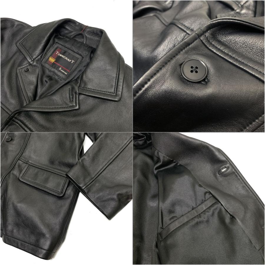 タウンクラフト TOWNCRAFT レザージャケット LEATHER BPP CAR COAT カーコート レザーコート ブラック 黒 BLACK タウンクラフト TOWNCRAFT レザージャケット LEATHER BPP CAR COAT カーコート レザーコート ブラック 黒 BLACK