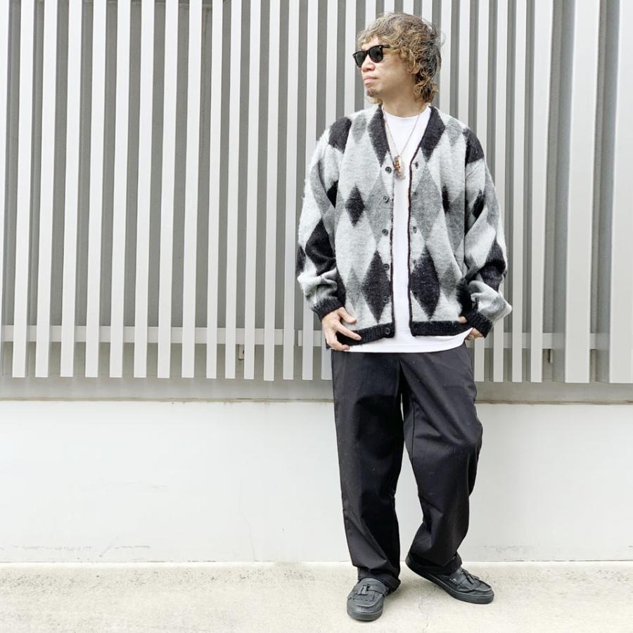 TOWNCRAFT アーガイル シャギー カーディガン L TOWN CRAFT / ARGYLE SHAGGY CARDIGAN