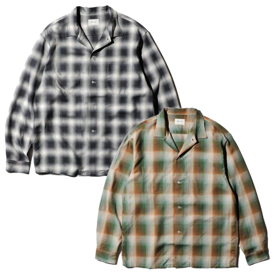 TOWNCRAFT 全2色 タウンクラフト オンブレチェックシャツ