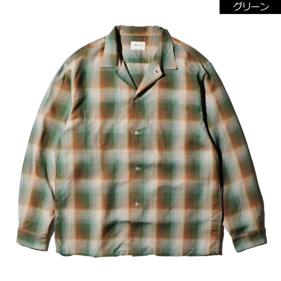 日本製　towncraft オンブレシャツ　美品 TOWNCRAFT 全2色 タウンクラフト オンブレチェックシャツ