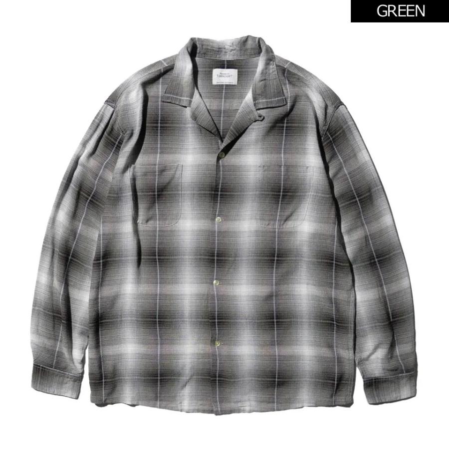 ビンテージ　タウンクラフト　オンブレ　レーヨンシャツ　希少　Lサイズ TOWNCRAFT（タウンクラフト） 全2色 オンブレチェックシャツ レーヨン