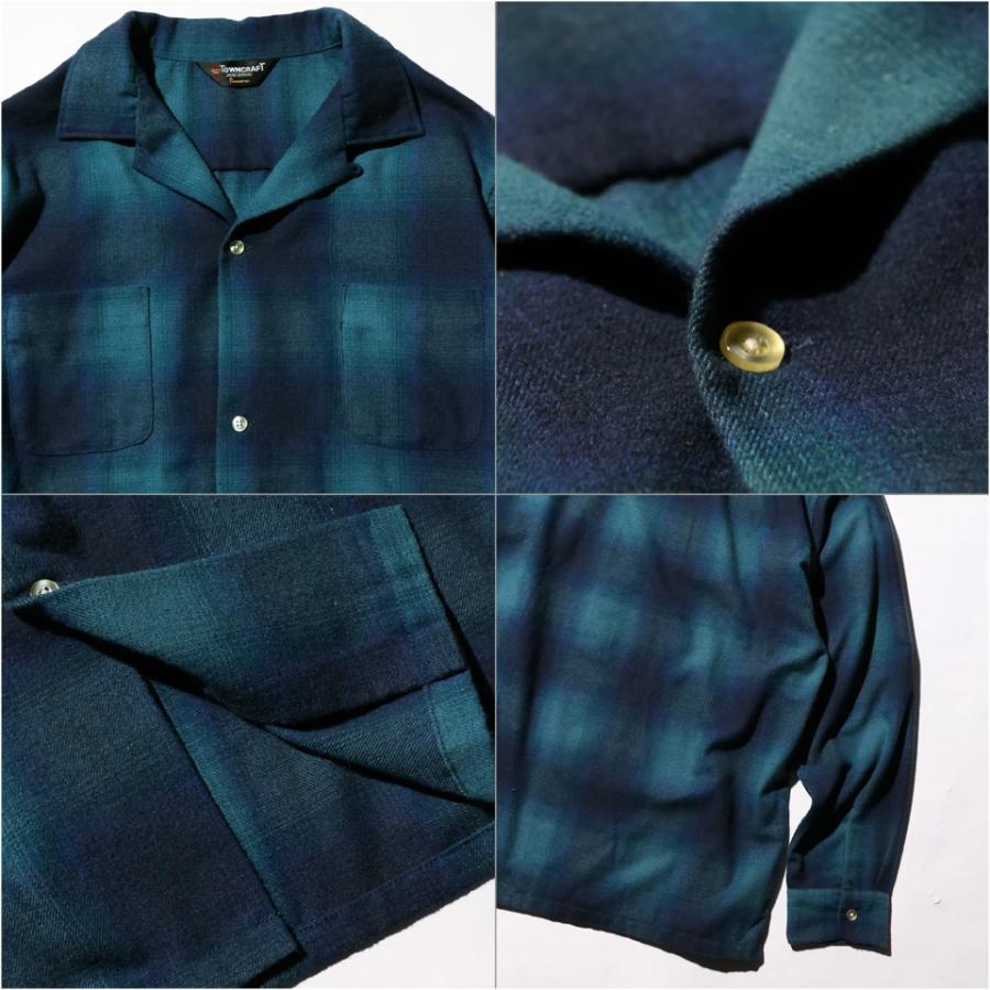 TOWNCRAFT（タウンクラフト） 全2色 オンブレチェックシャツ