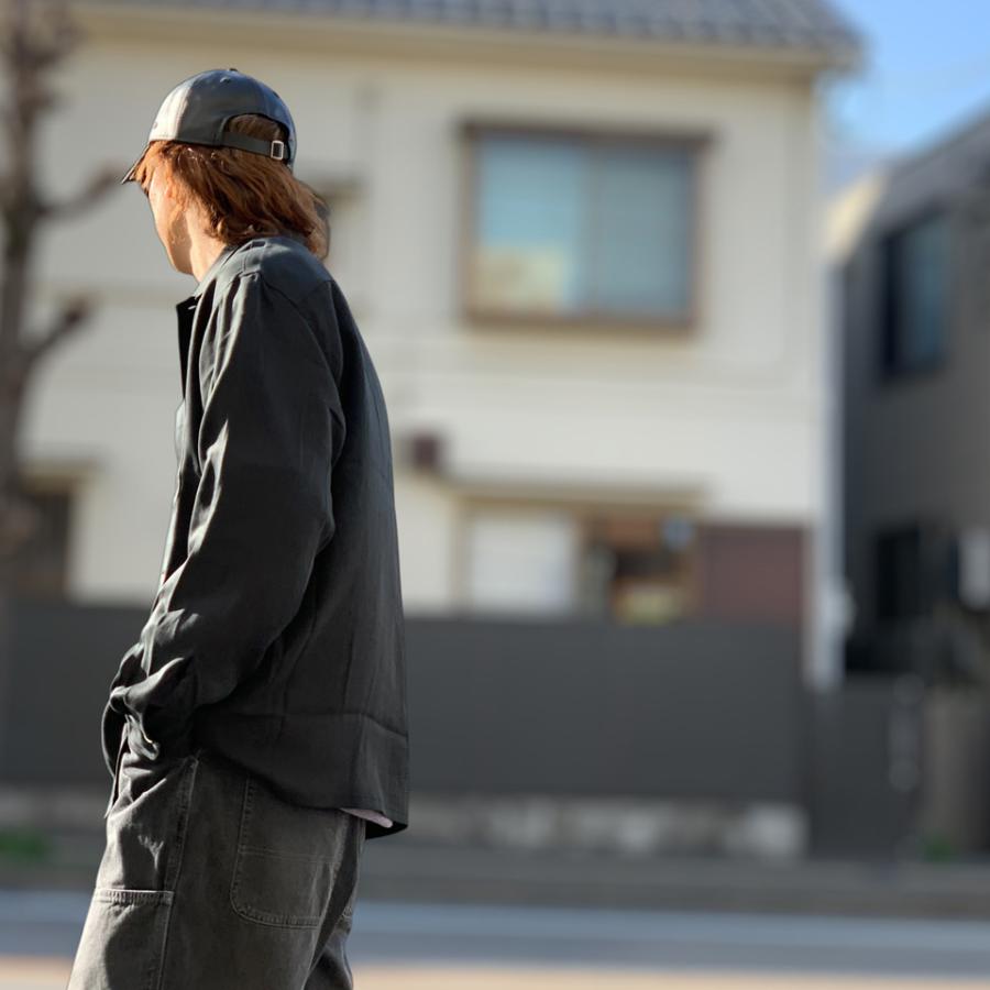 TOWNCRAFT（タウンクラフト） 長袖シャツ 60S BLACK SOLID SHIRT MADE