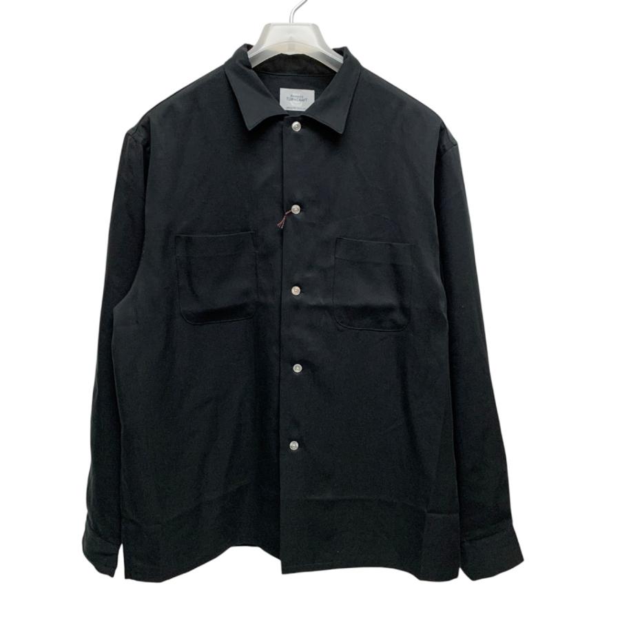 TOWNCRAFT（タウンクラフト） 長袖シャツ 60S BLACK SOLID SHIRT MADE