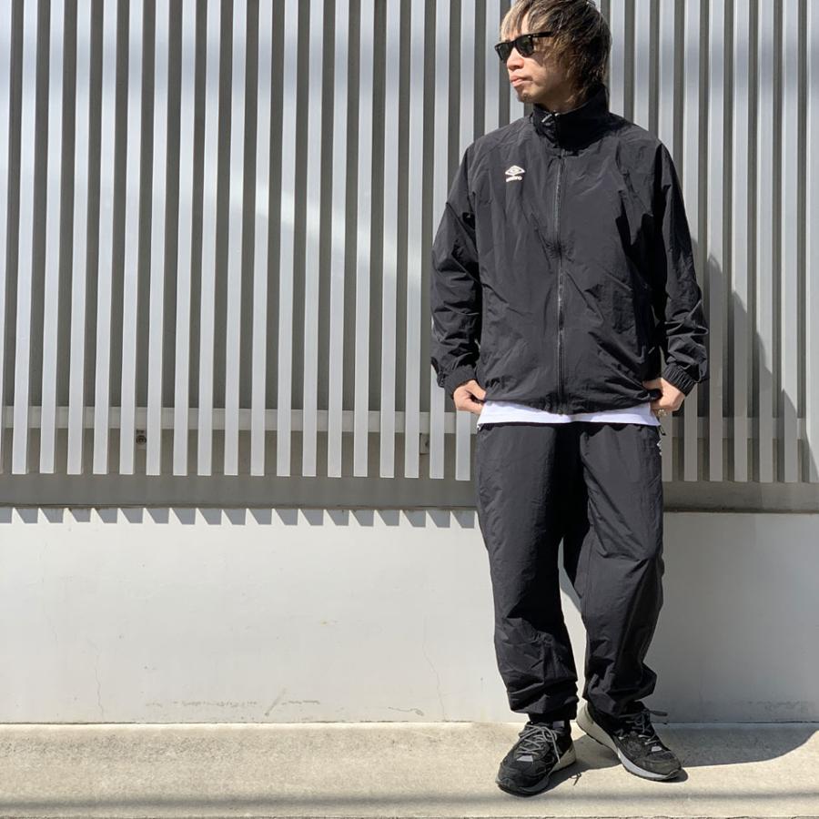 アンブロ UMBRO ナイロンパンツ トラックパンツ LOGO NYLON PANT セットアップ ブラック 黒 BLACK｜mr-vibes｜05