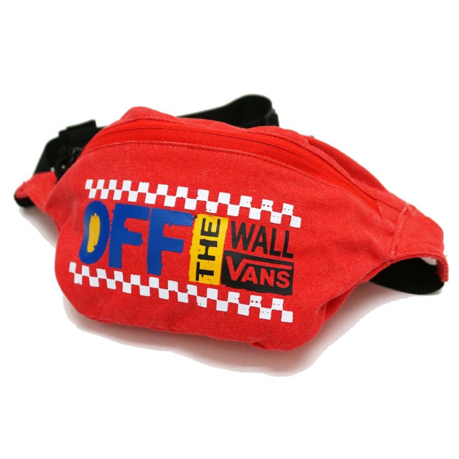 ヴァンズ バンズ VANS ウエストバッグ OFF THE WALL WAIST POUCH ウエストポーチ レッド 赤 RED アメリカ買い付け｜mr-vibes