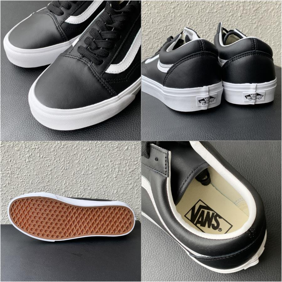 VANS（ヴァンズ） バンズ OLD SKOOL LEATHER BLACK/TRUE WHITE