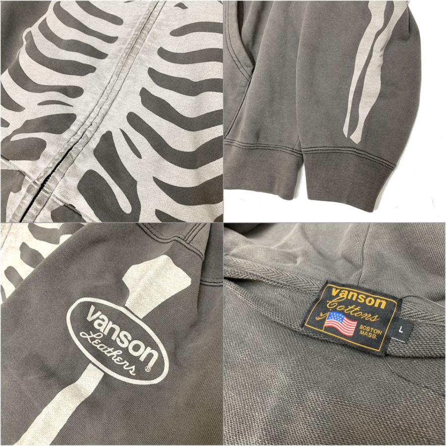 VANSON バンソン ジップパーカー BONE ZIP UP HOODIE フーディー