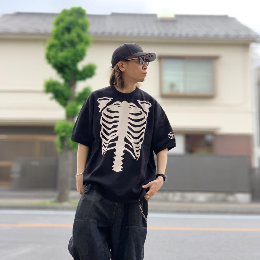 バンソン VANSON Tシャツ BONE PIGMENT DYED S/S Tee 半袖 ピグメント ブラック 黒 BLACK RZV-2501 | VANSON | 03