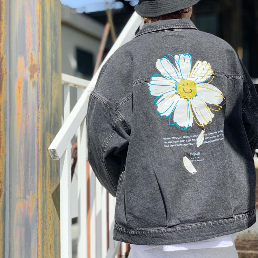 全2色 ワット イット イズント （What it isNt）ART BY MARK GONZALES マークゴンザレス デニムジャケット DENIM TRUCKER JACKET Gジャン 2H5-12950｜mr-vibes｜06