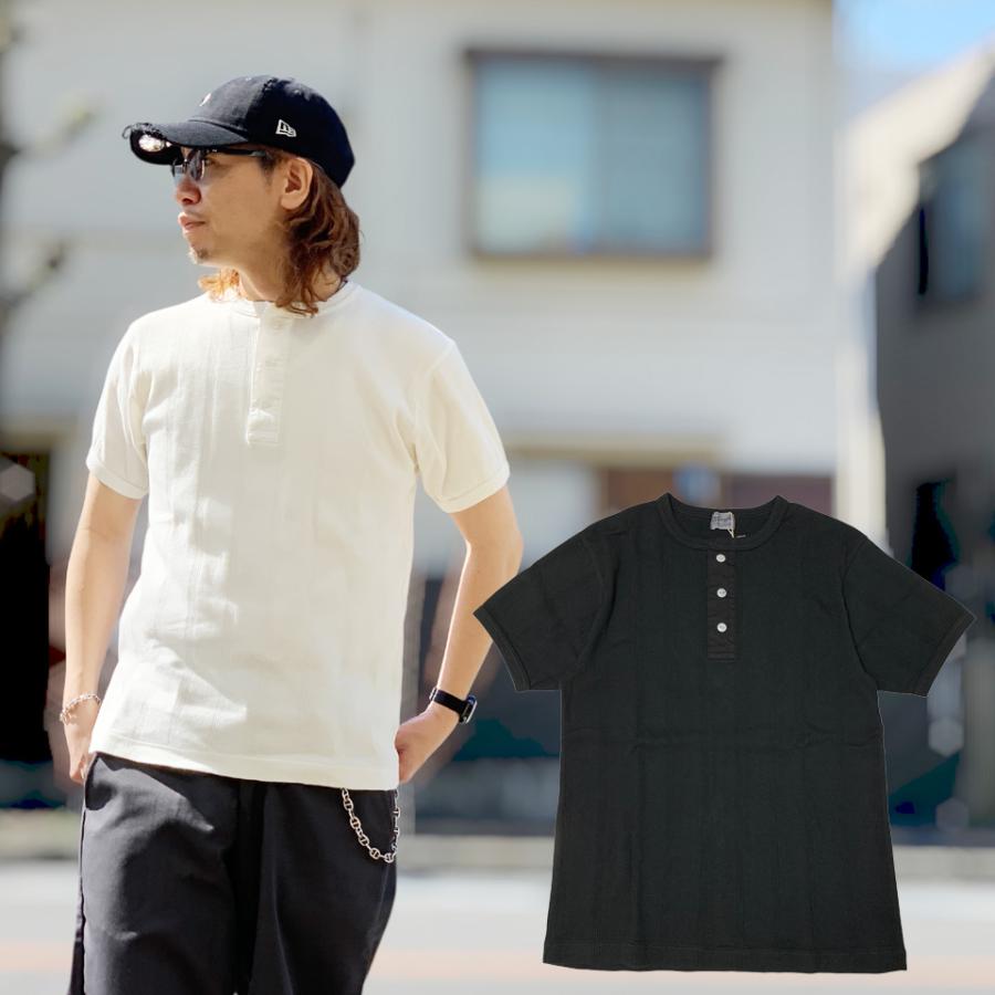 WHITESVILLE 全2色 ホワイツビル ヘンリーネックTシャツ NEEDLE OUT S