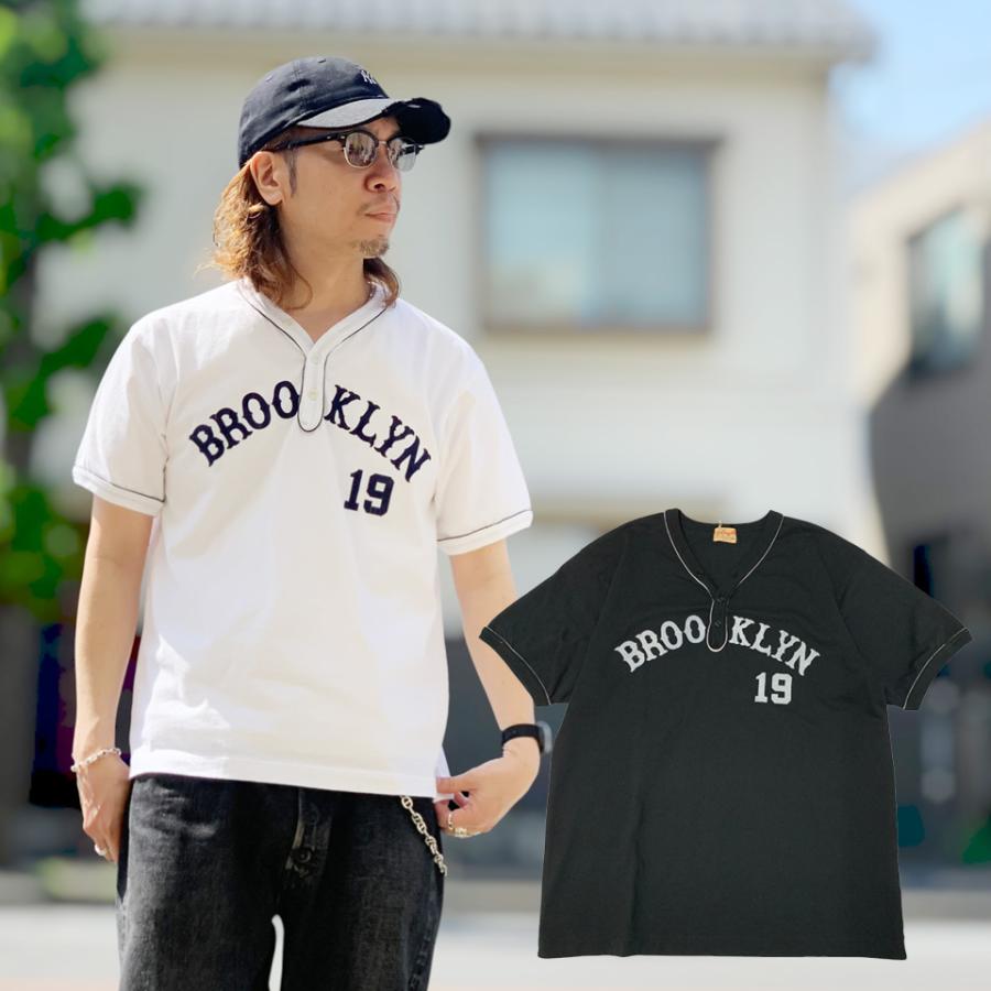 WHITESVILLE 全2色 ホワイツビル ヘンリーネックTシャツ S/S HENLEY