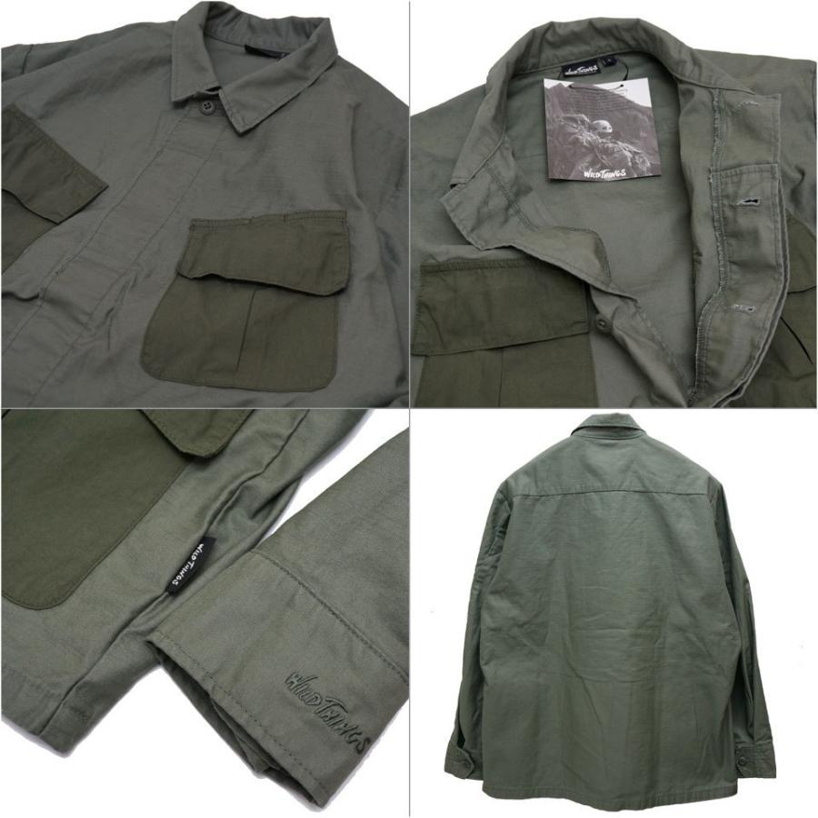 WILD THINGS NANO UNIVERSE Lサイズ オリーブジャケット ワイルドシングス ナノユニバース コラボ ジップ ボアジャケット M