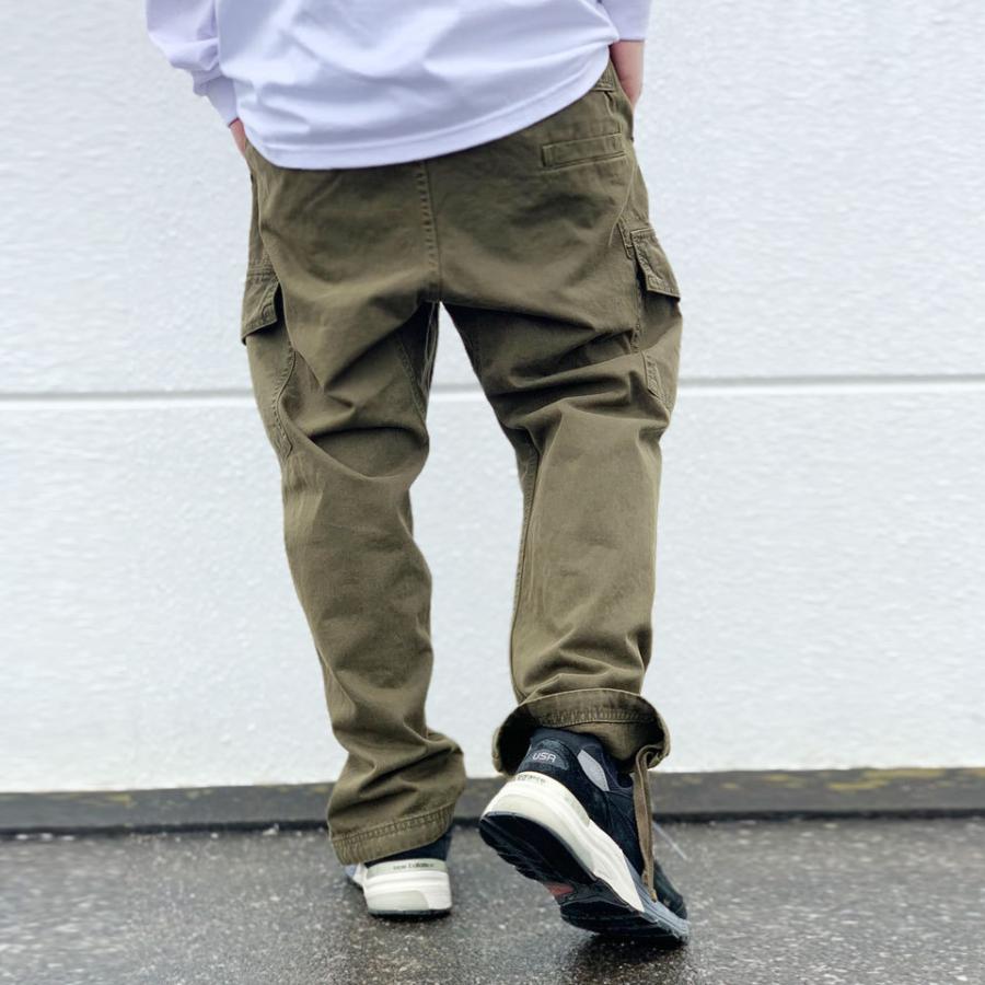 【新品未使用】カーゴパンツ オリーブ M メンズ (WILD THINGS) WILD THINGS 全2色 ワイルドシングス カーゴパンツ PIGMENT DYED