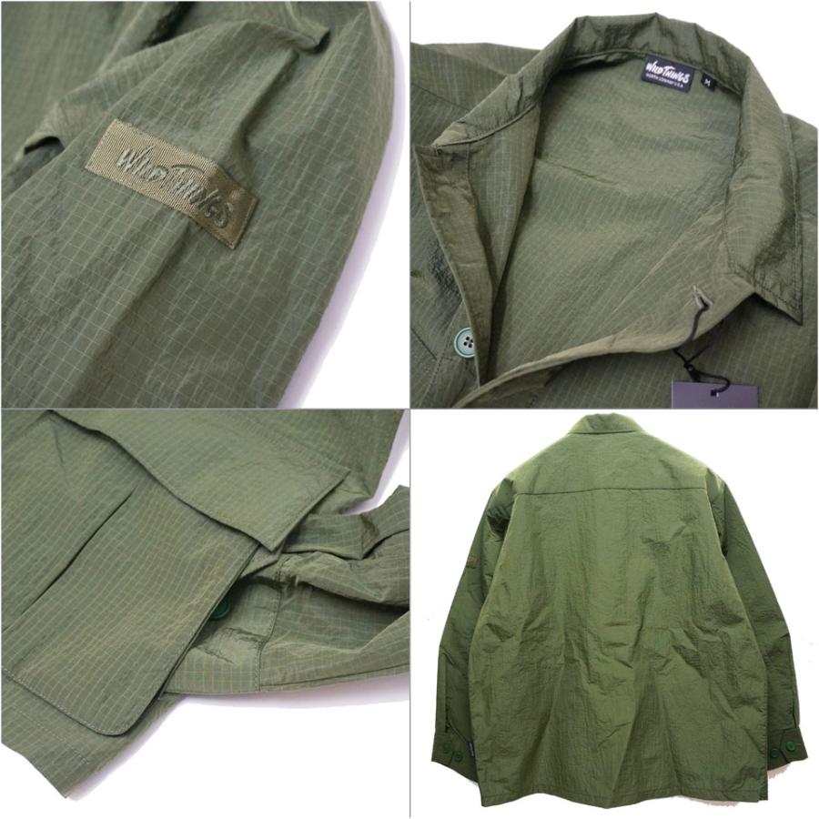 ワイルドシングス WILD THINGS ナイロンジャケット BDUジャケット GRAINRIP BDU JACKET ミリタリージャケット WT23018SK オリーブ OLIVE｜mr-vibes｜06