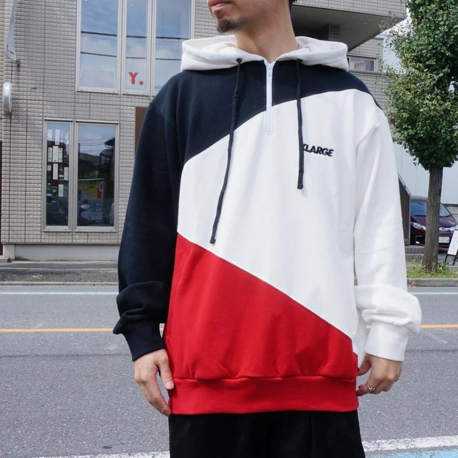 XLARGE エクストララージ パーカー PANELED HALF ZIP HOOD