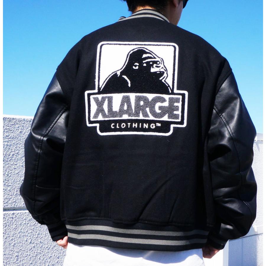 全2色 エクストララージ XLARGE スタジャン ヴァーシティージャケット VARSITY JACKET ブラック バーガンディー マルーン