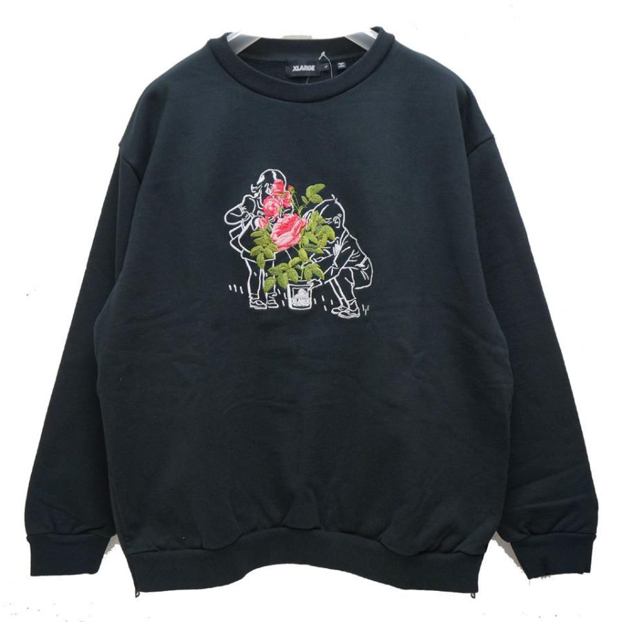 XLARGE（エクストラ ラージ） クルースウェット SIDE ZIP CREW NECK 