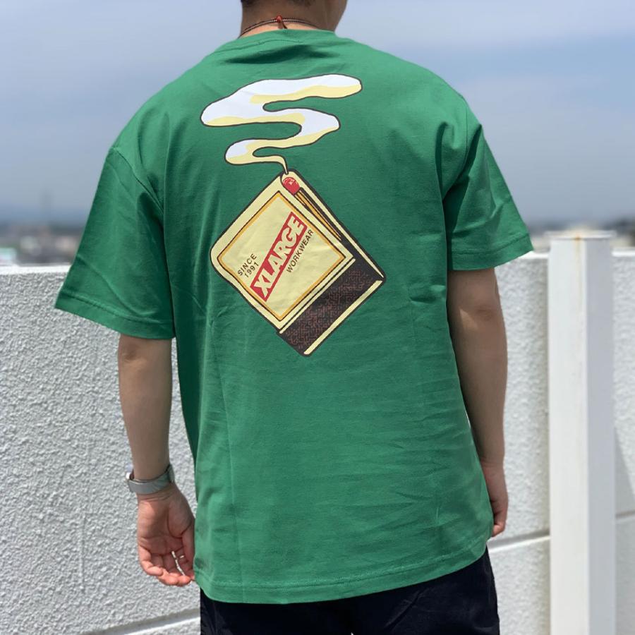 全2色 エクストララージ XLARGE Tシャツ S/S POCKET TEE MATCHES バックプリント ポケットTシャツ 半袖 ブラック 黒  グリーン 緑 :xlarge2115:Mr-vibes - 通販 - Yahoo!ショッピング