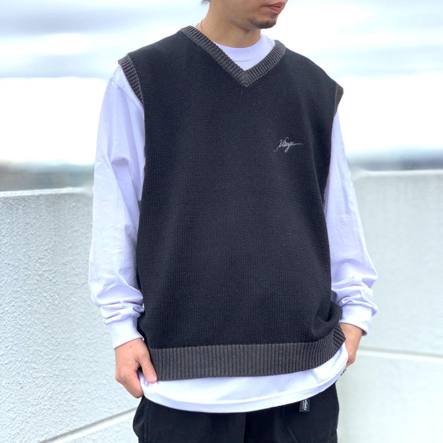 XLARGE 全2色 エクストララージ ニットベスト 2TONE KNIT VEST