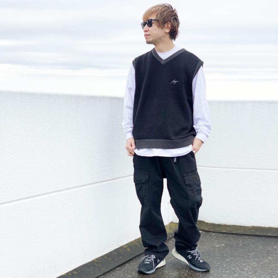 Black ＆ White ベスト 新品未使用 LLサイズ エクストララージ（XLARGE）（メンズ）UTILITY ナイロンベスト トップス