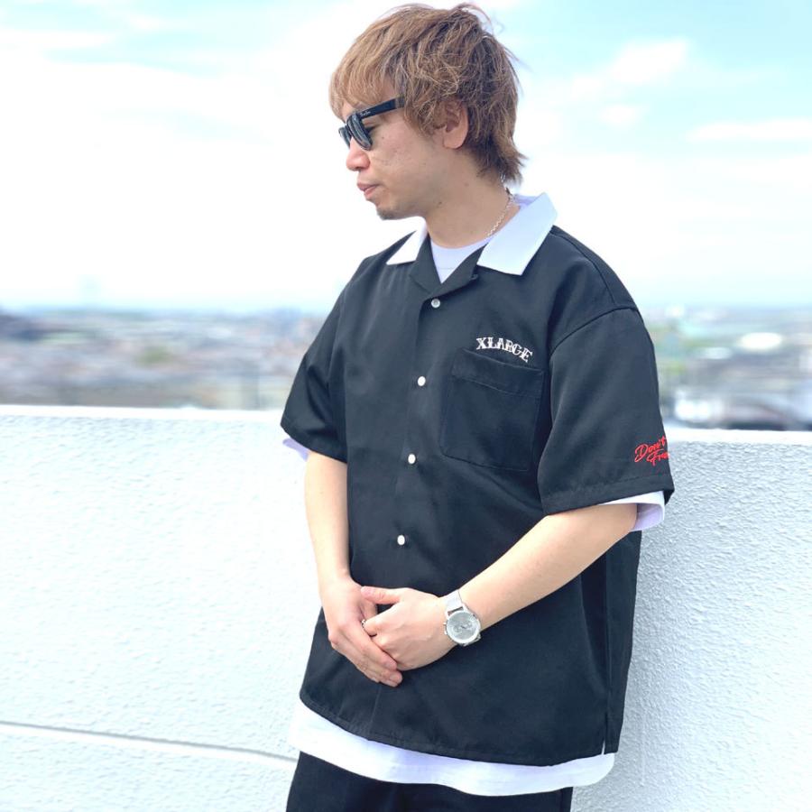 XLARGE 全2色 エクストララージ 半袖シャツ TWO FACE OPEN XLARGE 全2色 エクストララージ 半袖シャツ TWO FACE OPEN