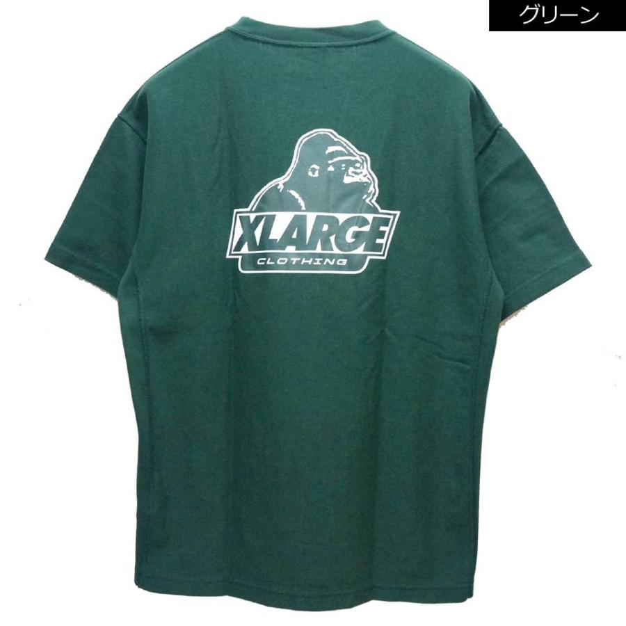 X-LARGE×champion コラボ リバースウィーブ グリーン ビッグ刺繍 XLARGE 全4色 エクストララージ Tシャツ × CHAMPION REVERSE