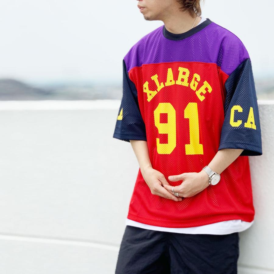 XLARGE 全3色 エクストララージ フットボールTシャツ NUMBERING
