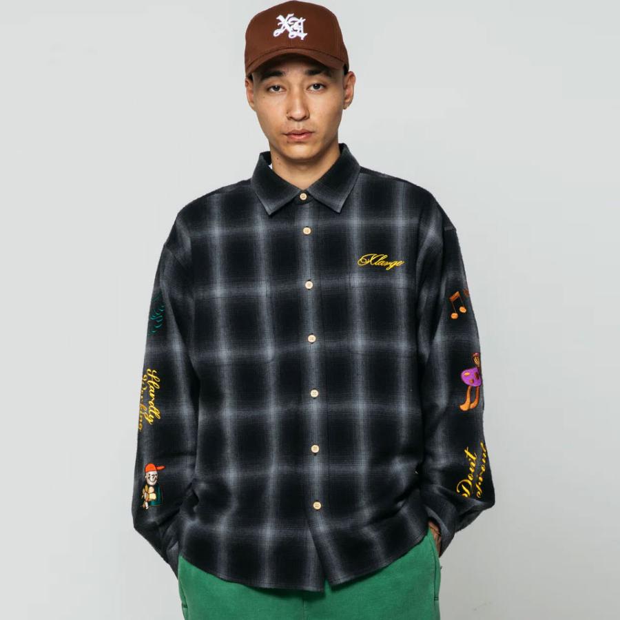 XLARGE 全2色 エクストララージ ネルシャツ RANDOM THINGS XLARGE 全2色 エクストララージ ネルシャツ RANDOM THINGS