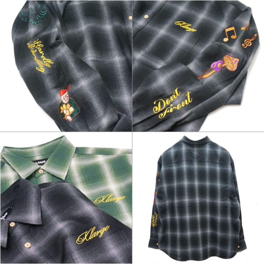 XLARGE 全2色 エクストララージ ネルシャツ RANDOM THINGS XLARGE 全2色 エクストララージ ネルシャツ RANDOM THINGS
