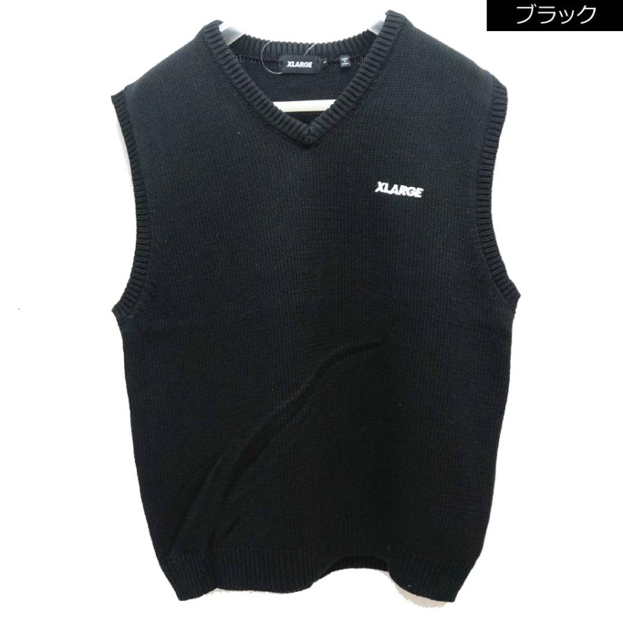 XLARGE 全2色 エクストララージ ニットベスト STANDARD LOGO