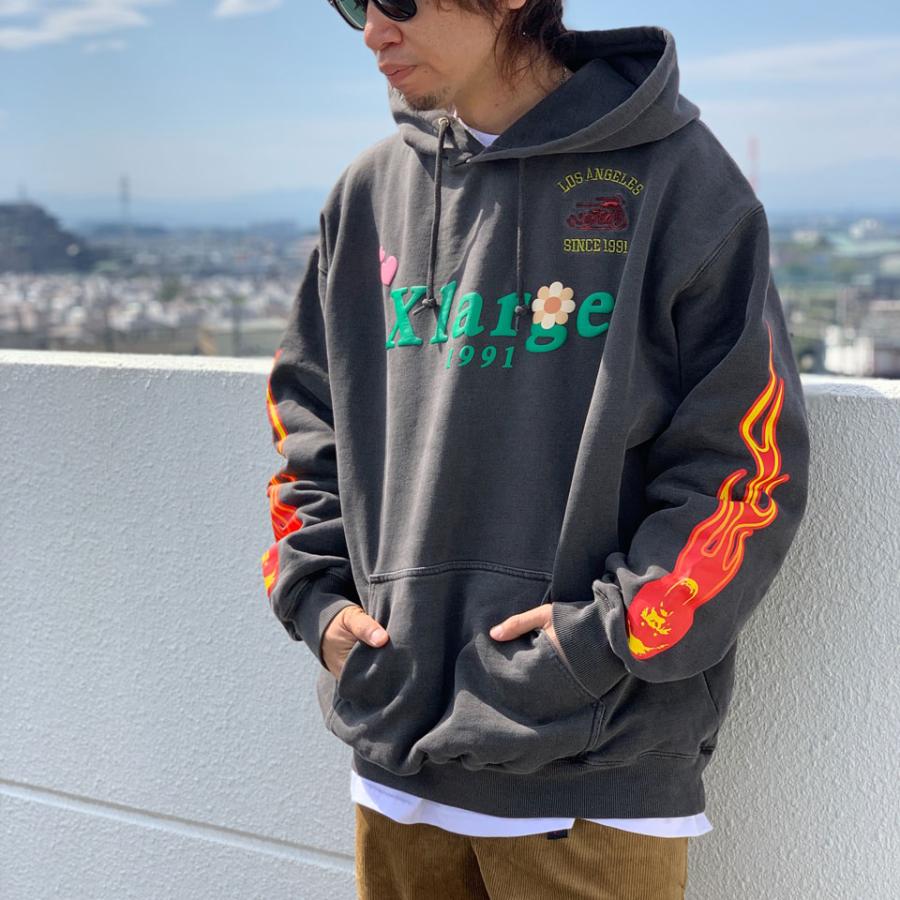 XLARGE エクストララージ パーカー PIGMENT DYED PUFF LOGO XLARGE エクストララージ パーカー PIGMENT DYED PUFF LOGO
