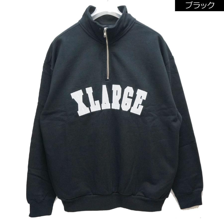 XLARGE（エクストラ ラージ） 全2色 ハーフジップスウェット