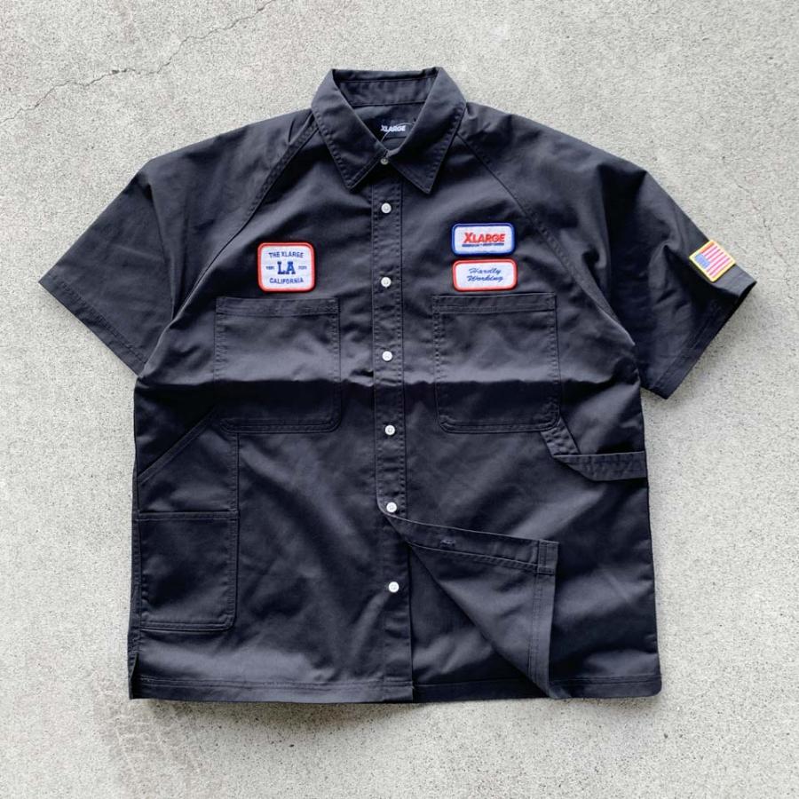 XLARGE（エクストラ ラージ） 半袖シャツ LOGO PATCH S/S WORK SHIRT