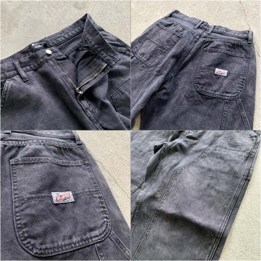 エクストララージ XLARGE ダブルニー ワークパンツ OVERDYED WORK PANTS ブラック 黒 BLACK