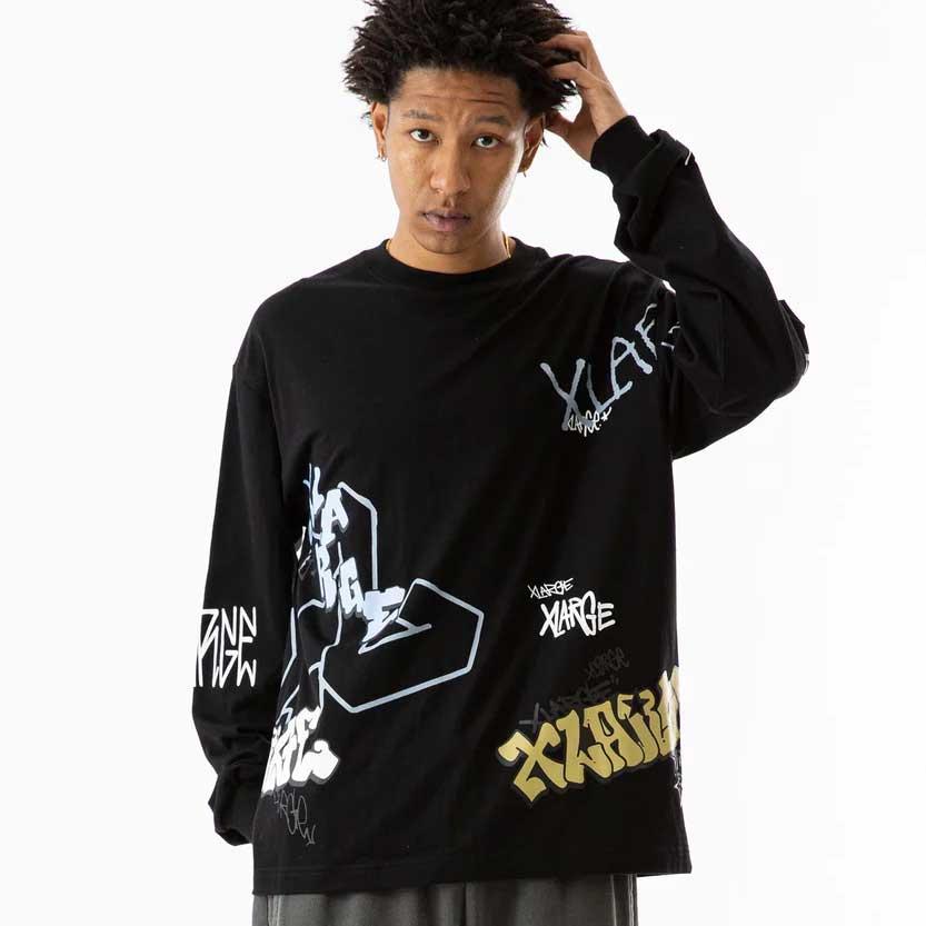 XLARGE（エクストラ ラージ） 全2色 ロンT Tシャツ GRAFFITI L/S TEE