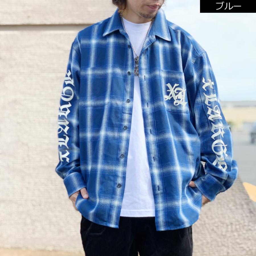 XLARGE 全2色 エクストララージ チェックシャツ OLD ENGLISH LS XLARGE 全2色 エクストララージ チェックシャツ OLD ENGLISH LS