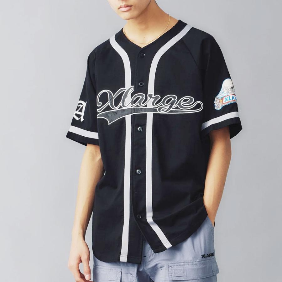 XLARGE エクストララージ ベースボールシャツ EMBROIDERED