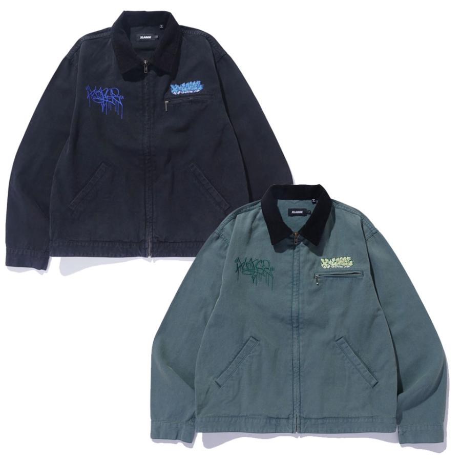 XLARGE 全2色 エクストララージ ワークジャケット OVERDYED WORK