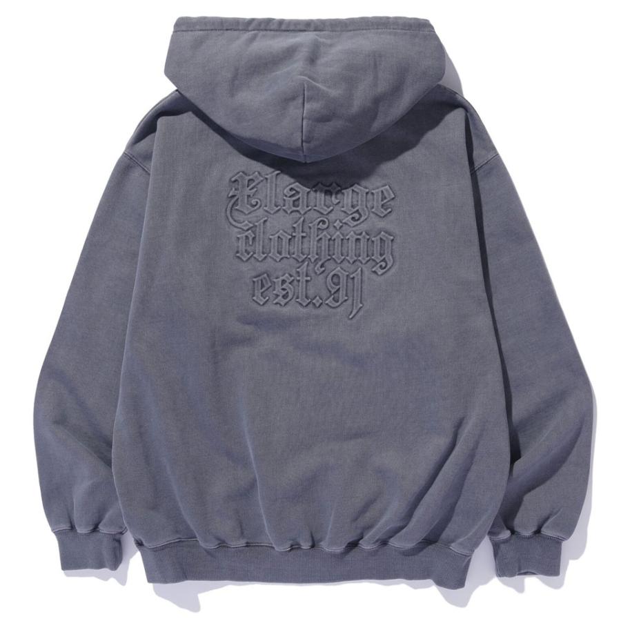 XLARGE エクストララージ ジップパーカー PIGMENT EMBOSSED ZIP HOODED