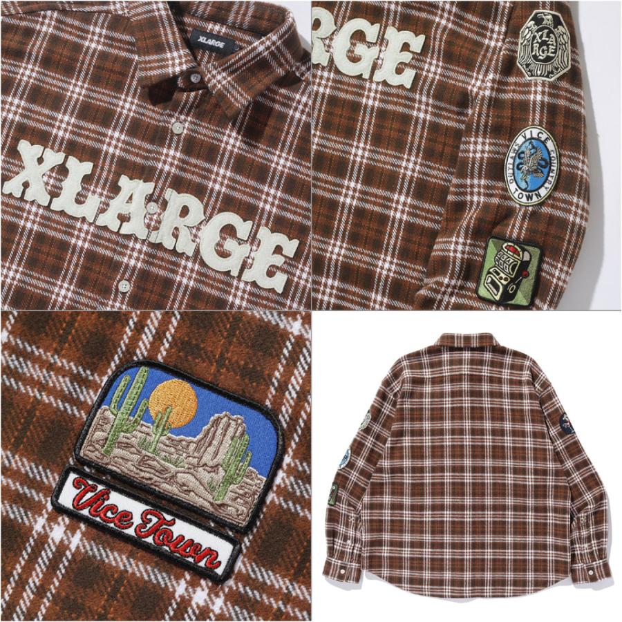 XLARGE（エクストラ ラージ） チェックシャツ 長袖シャツ ネルシャツ