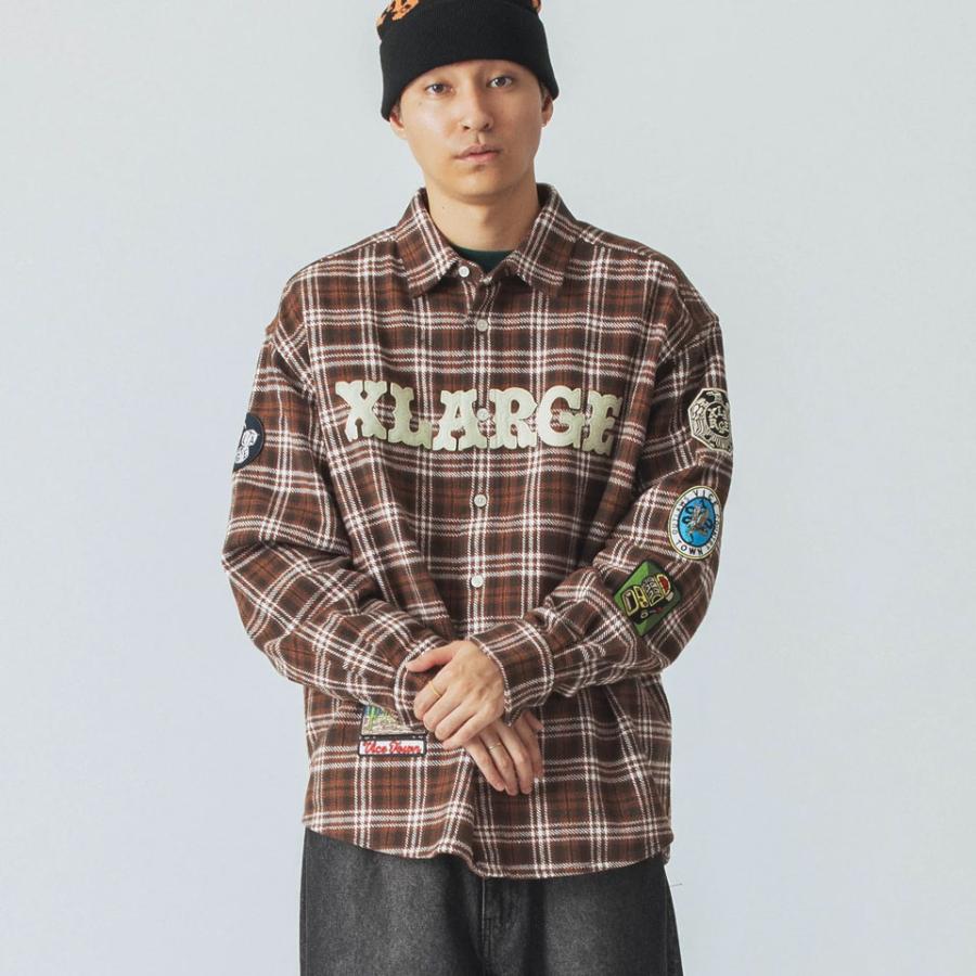 XLARGE（エクストラ ラージ） チェックシャツ 長袖シャツ ネルシャツ