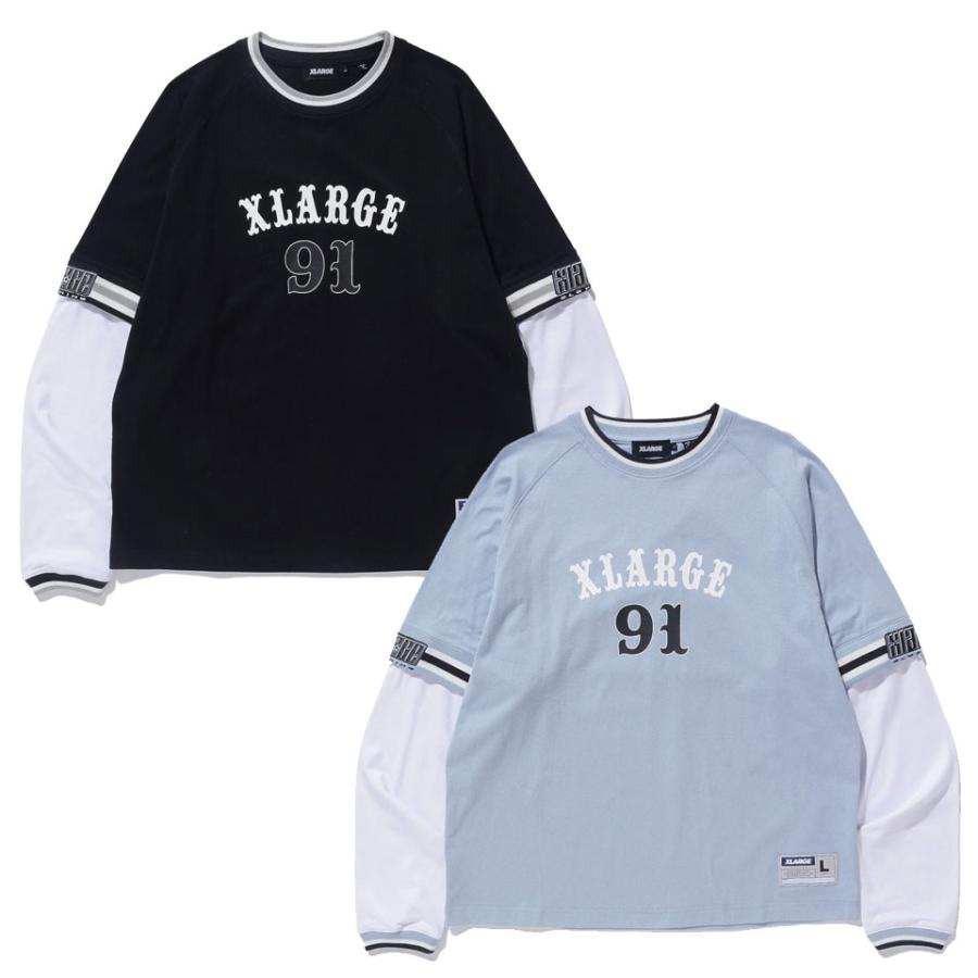 XLARGE（エクストラ ラージ） 全2色 ロンT Tシャツ XLARGE 91 LAYERD L