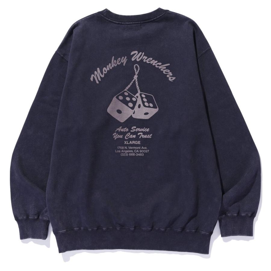 XLARGE（エクストラ ラージ） クルースウェット MONKEY WRENCHERS