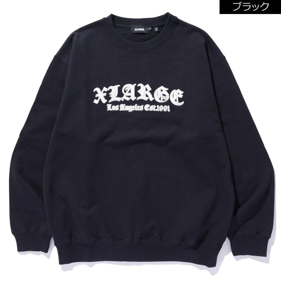 XLARGE 全2色 エクストララージ クルースウェット OLD ENGLISH