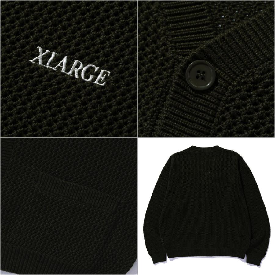 XLARGE（エクストラ ラージ） ニットカーディガン WAFFLE KNIT