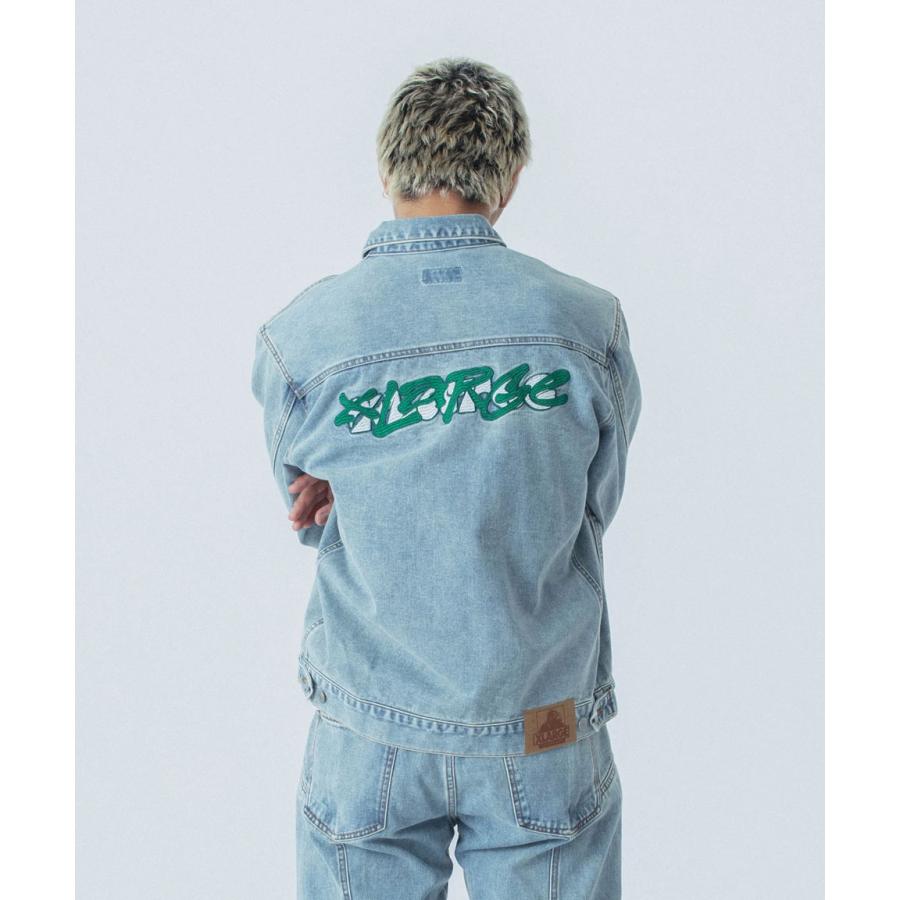 XLARGE 全2色 エクストララージ デニムジャケット SIDE CUTTING XLARGE 全2色 エクストララージ デニムジャケット SIDE CUTTING