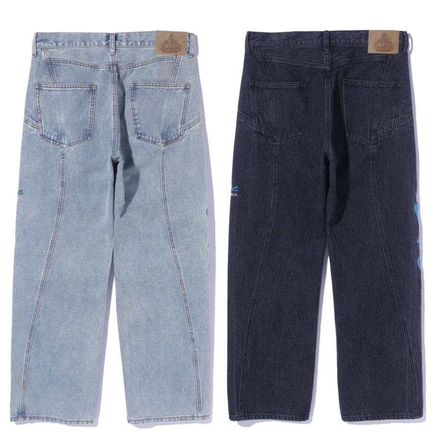 XLARGEブラックデニムパンツ XLARGE 全2色 エクストララージ デニムパンツ GRAFFITI DENIM