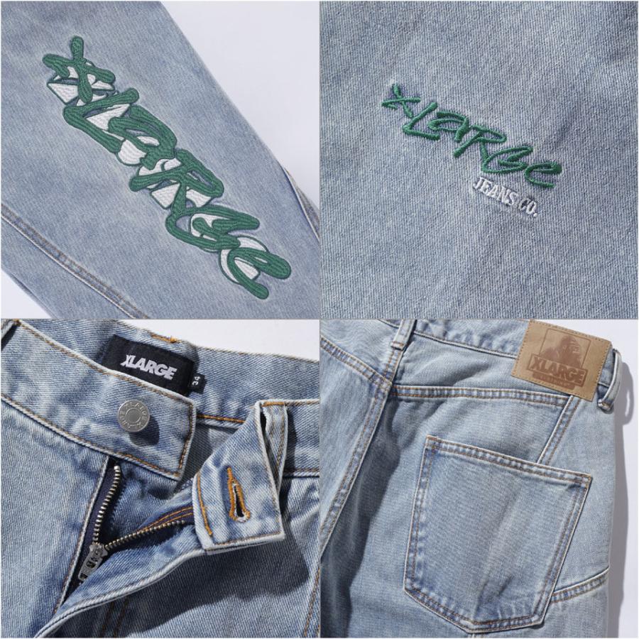 XLARGE 全2色 エクストララージ デニムパンツ SIDE CUTTING