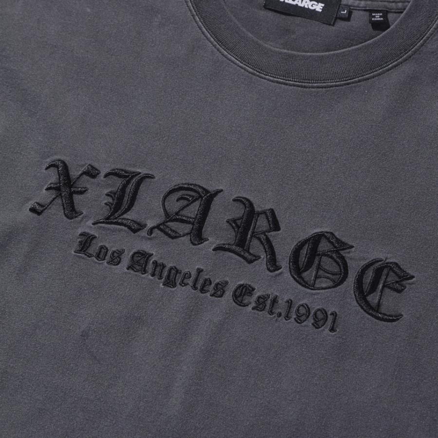 XLARGE（エクストラ ラージ） ロンT Tシャツ PIGMENT DYED OLD ENGLISH